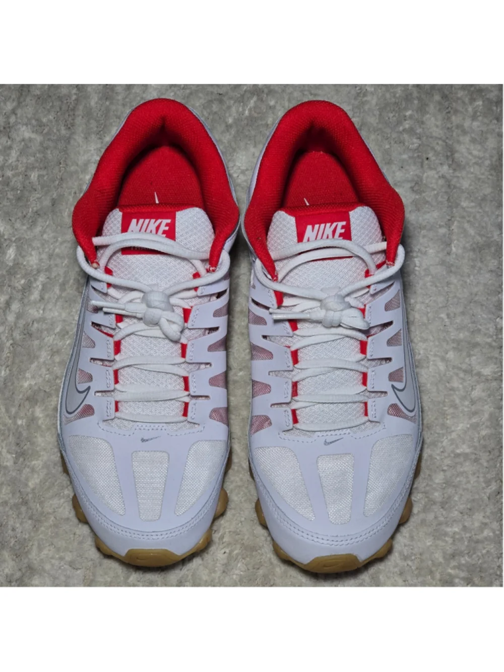 Men's Nike Reax Training Sneakers White and Red